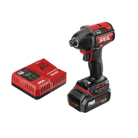 SKIL PWR CORE 20-volt 1/4-in Brushless Cordless Impact Driver (Battery and Charger Included) (open box)