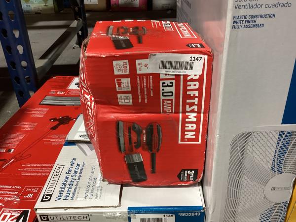 Lot # 1147 Craftsman 3 Amps Corded 5 in. Orbit Sander $65