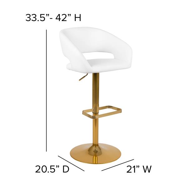 Lot # 1680 Flash Furniture Adjustable Height Barstool $130
