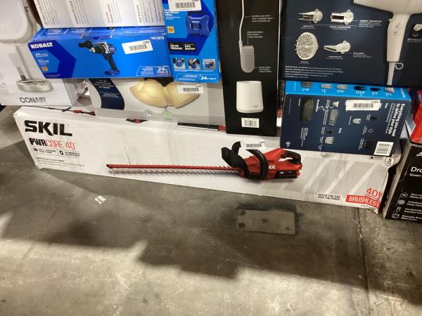 Lot # 1394 SKIL PWRCore Brushless 40V Hedge Trimmer Kit $119