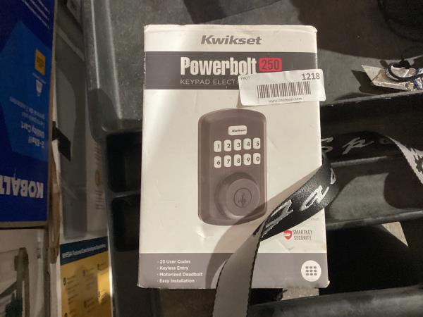 Lot # 1218 Kwikset 11P SMT Power Keyless Entry Deadbolt $85