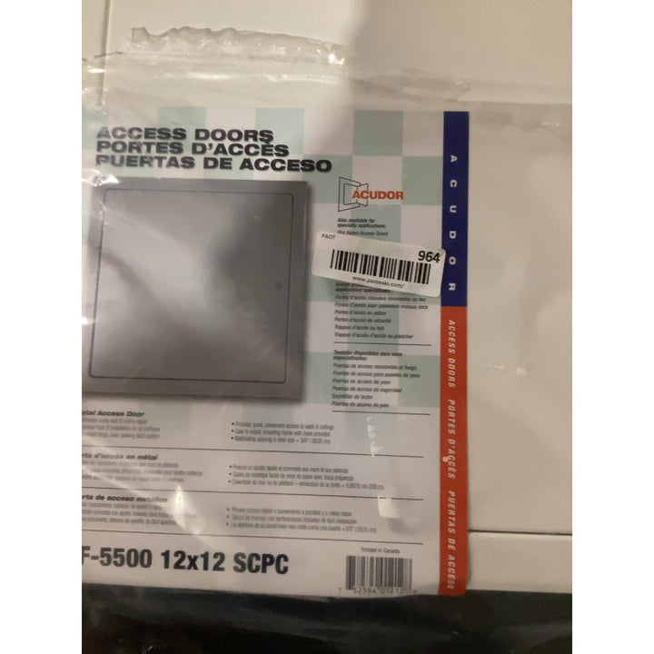 Lot # 964 Acudor Access Door $29.99