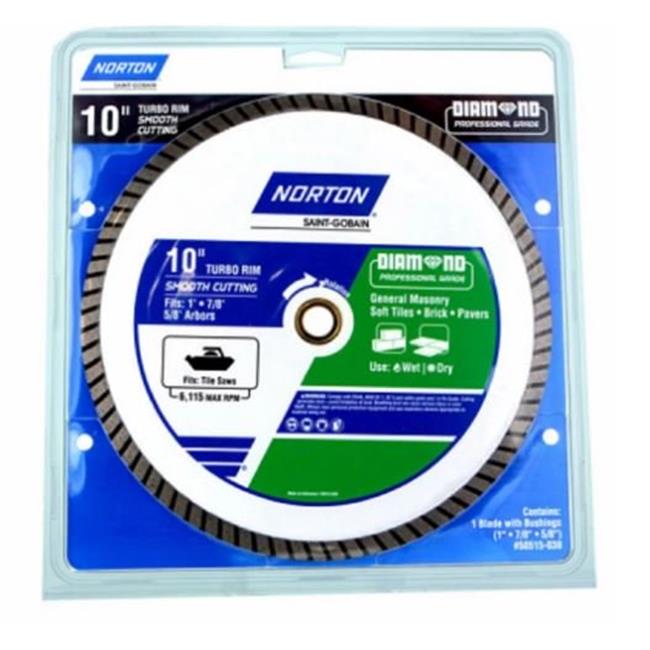 Lot # 943 Norton 10in Turbo Rim Diamond Saw Blade $54.60