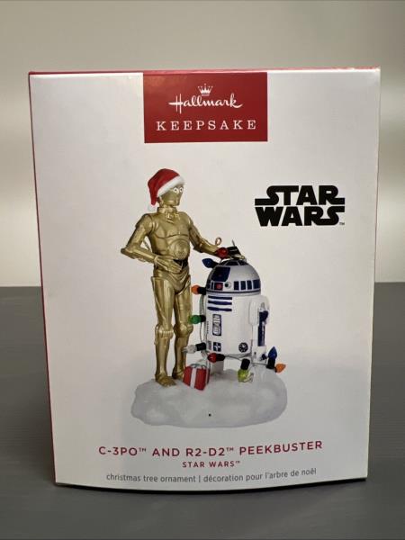 Lot # 931 Keepsake Star Wars C3PO R2D2 Christmas Ornament$40