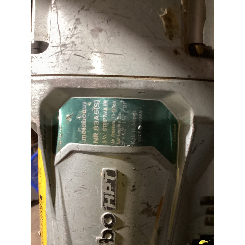 Lot # 903 Metabo HPT NR83A5S Framing Nailer $180