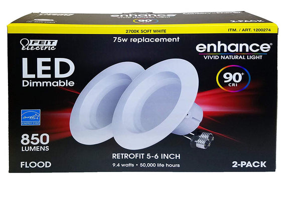 Feit Enhance 90+CRI 75W Dimmable 2700K