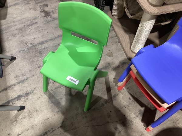 Lot # 2070 Plastic kindergarten stackable chairs $62