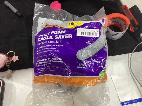 Lot # 818 Frost King C23H Caulk Saver 5/8-Inch by 20-Foot, Gray