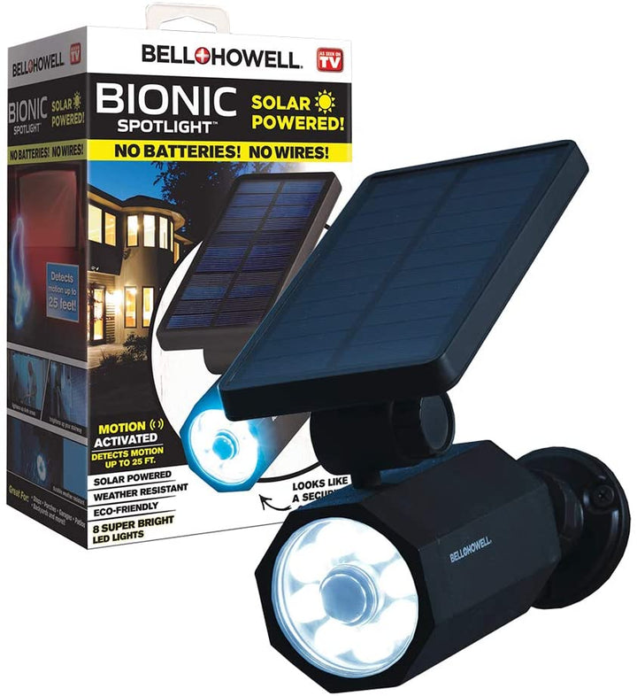 Lot # 1791 Bell + Howell 4Watt Solar Powered Activated LED$98