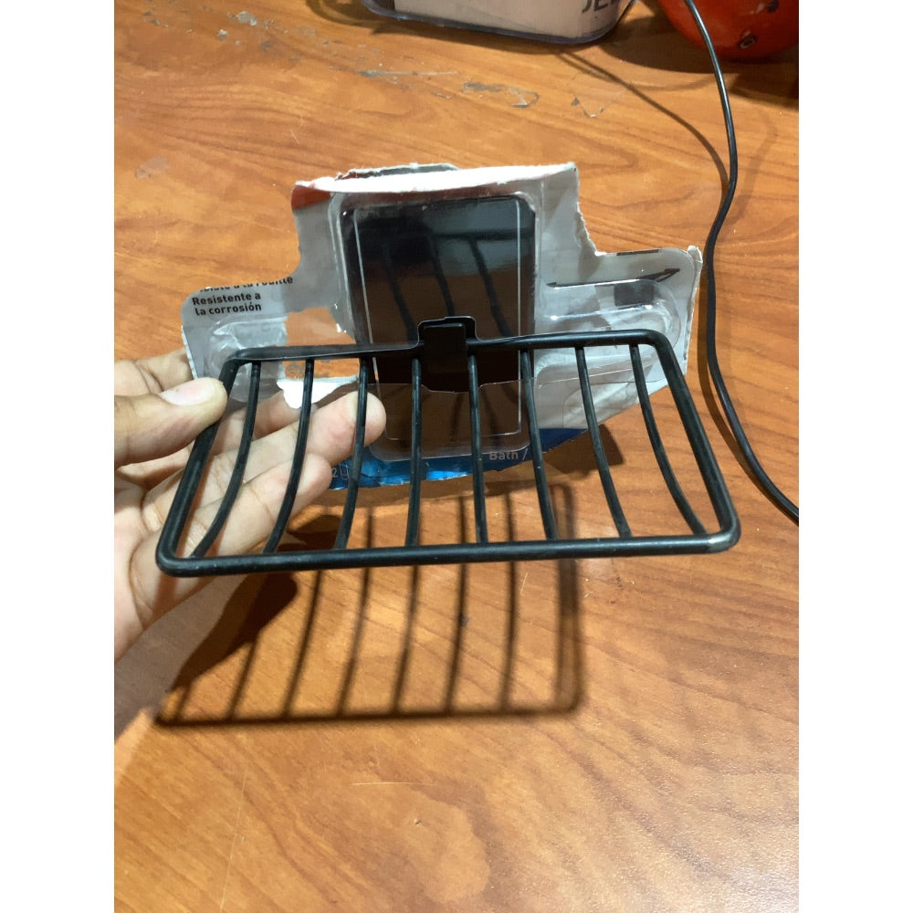 Lot # 1318 Black Bathroom Suction Cup Wire Soap Dish $10.00