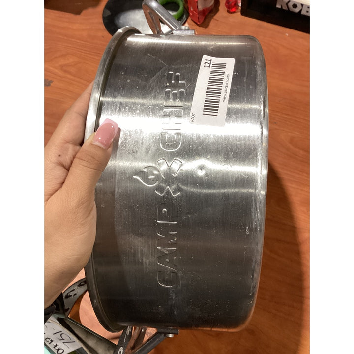 Lot # 121 CAMP CHEF Lg. Alum. Stockpot $60