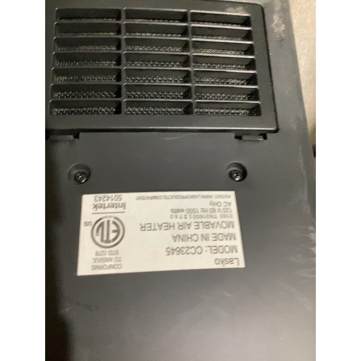 Lot # 2321 Lasko CC23645 Air Heater $40.00