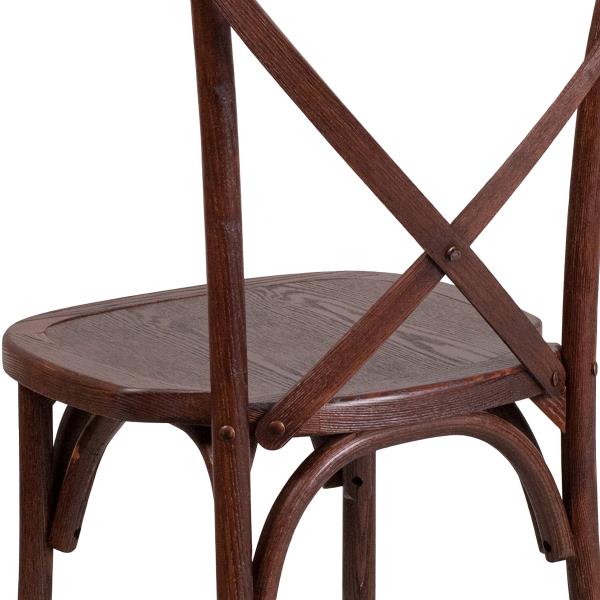 Lot # 2275 Flash Furniture HERCULES Series Mahogany Cross Back Chair