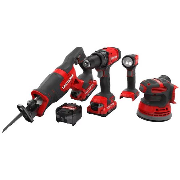 CRAFTSMAN V20 20v Max 4 Power Tool Combo Kit