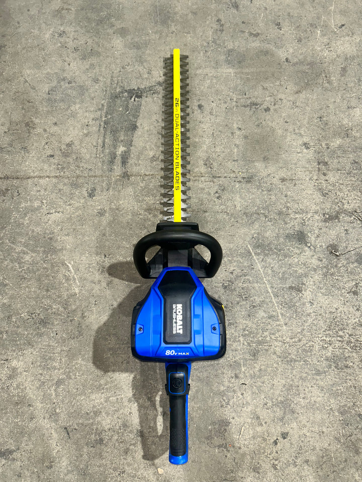 Kobalt 80-volt 26-in Battery Hedge Trimmer 2 Ah Battery Included , Charger Included (used) (baretool)