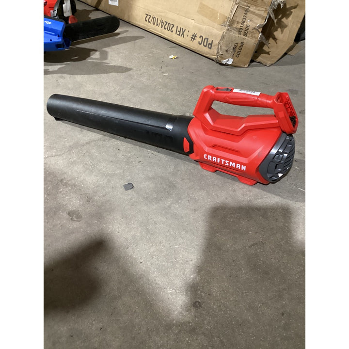 Lot # 1287 CRAFTSMAN 20V MAX CMCBL700 Cordless Handheld Leaf Blower, Red & Black