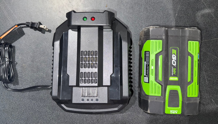 EGO POWER+ 56-volt 12-in Battery 2.5 Ah Chainsaw Battery Included Charger Included (Used)