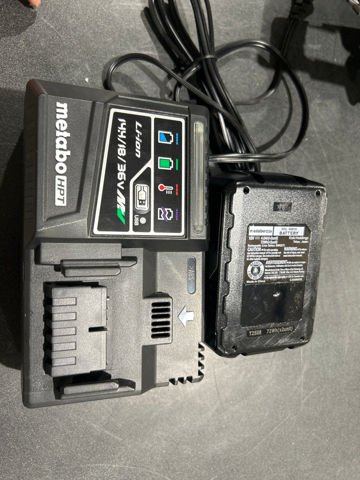 Metabo HPT Multi-Volt 36-volt 4 -Amp 7-1/4-in Brushless Hybrid Capable Cordless Circular saw (Battery Included and Charger Included) (Used) (no box)