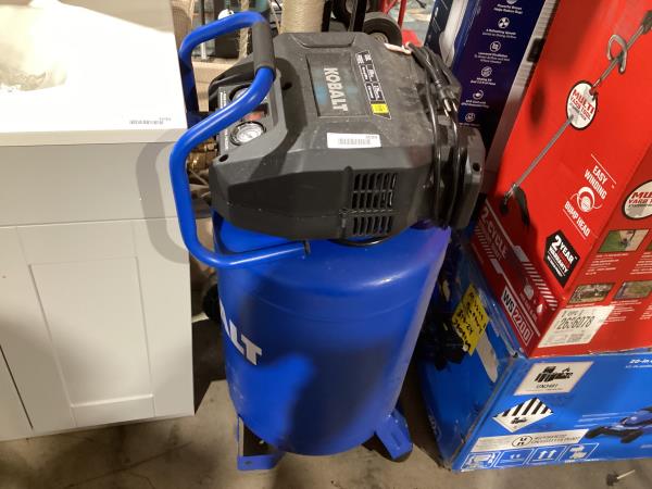 Lot # 2029 Kobalt 20-Gallon Portable Electric 175 PSI Vertical Air Compressor $259