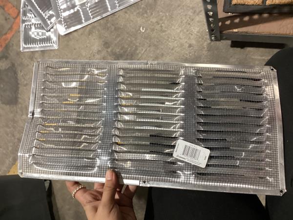 Lot # 180 Air Vent 8 in. H X 16 in. L Mill Aluminum Undereave Vent