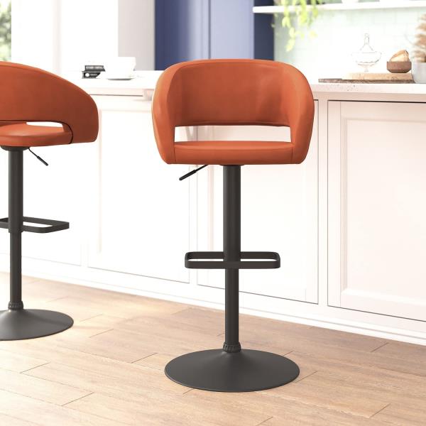 Lot # 1701 Flash Furniture Barstool with Rounded Mid-Back $127