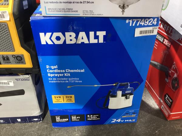 Lot # 1010 Kobalt 2.11-Gallon Plastic Pump Sprayer $100