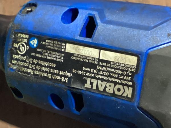 Lot # 149 Kobalt 24V 3/8in Drive Cordless Ratchet Wrench$139