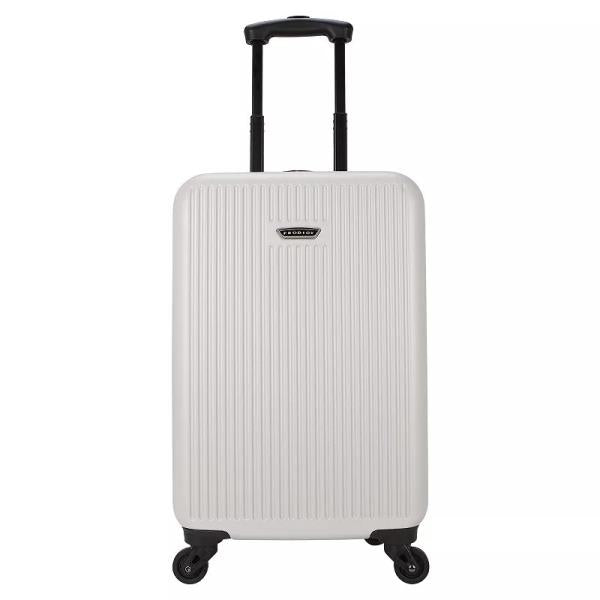 Lot # 1592 Prodigy Resort 20-Inch Carry-on Fashion Hardside Spinner Luggage, Brown Sand