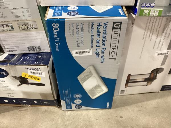 Lot # 449 Utilitech 1-1/2 80-cfm White $125