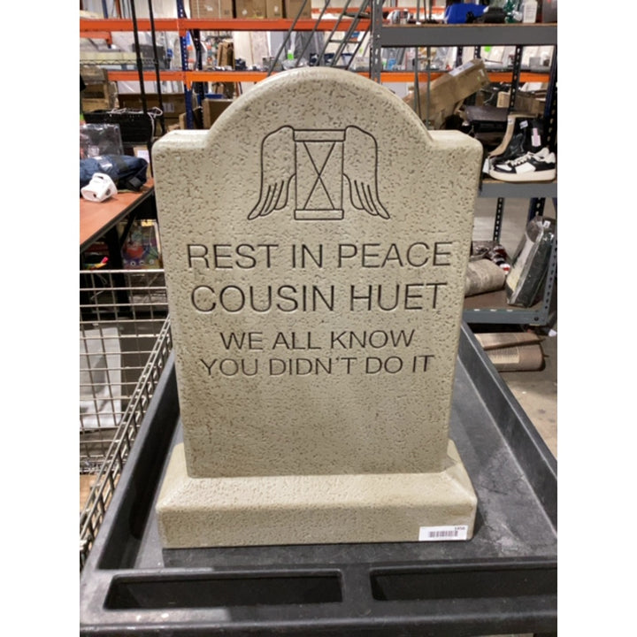 Lot # 1456 Disney 2-ft Disney The Haunted Mansion Blow Mold Tombstone $60