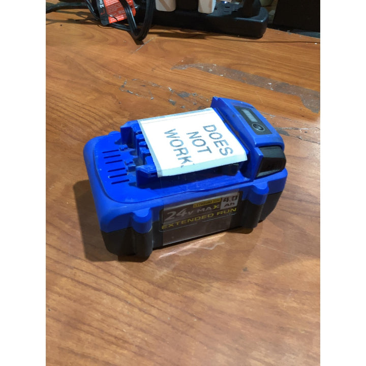 Lot # 144 Kobalt KB 624-03 Battery $45.00