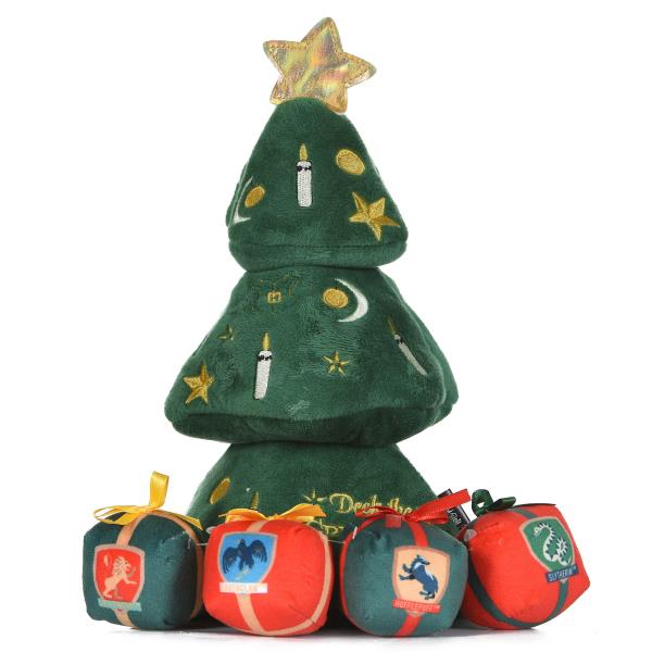 Lot # 945 Harry Potter 14" Holiday Tree Burrow Dog Toy with Plush Squeaker Hogwarts House Presents | Dog Toys for Pets, Plush Dog Toy, Dog Squeaky Toy, Toys for Dogs