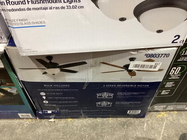 Lot # 837 Harbor Breeze Coastal Creek 52-in Ceiling fan $85