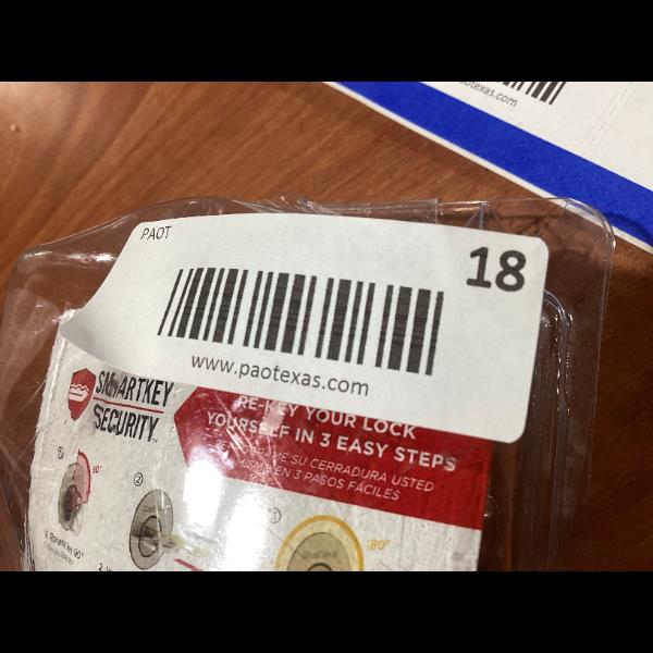 Lot # 18 Kwikset SmartKey Polished Brass Lock Set $70