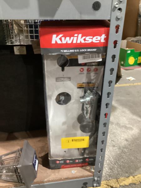 Lot # 688 Kwikset Montara Cylinder Door Handleset $150