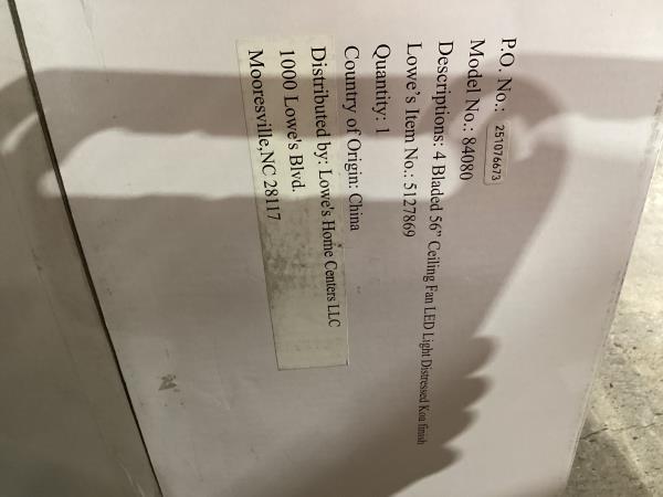Lot # 1602 Minka Ceiling Fan with Light $339