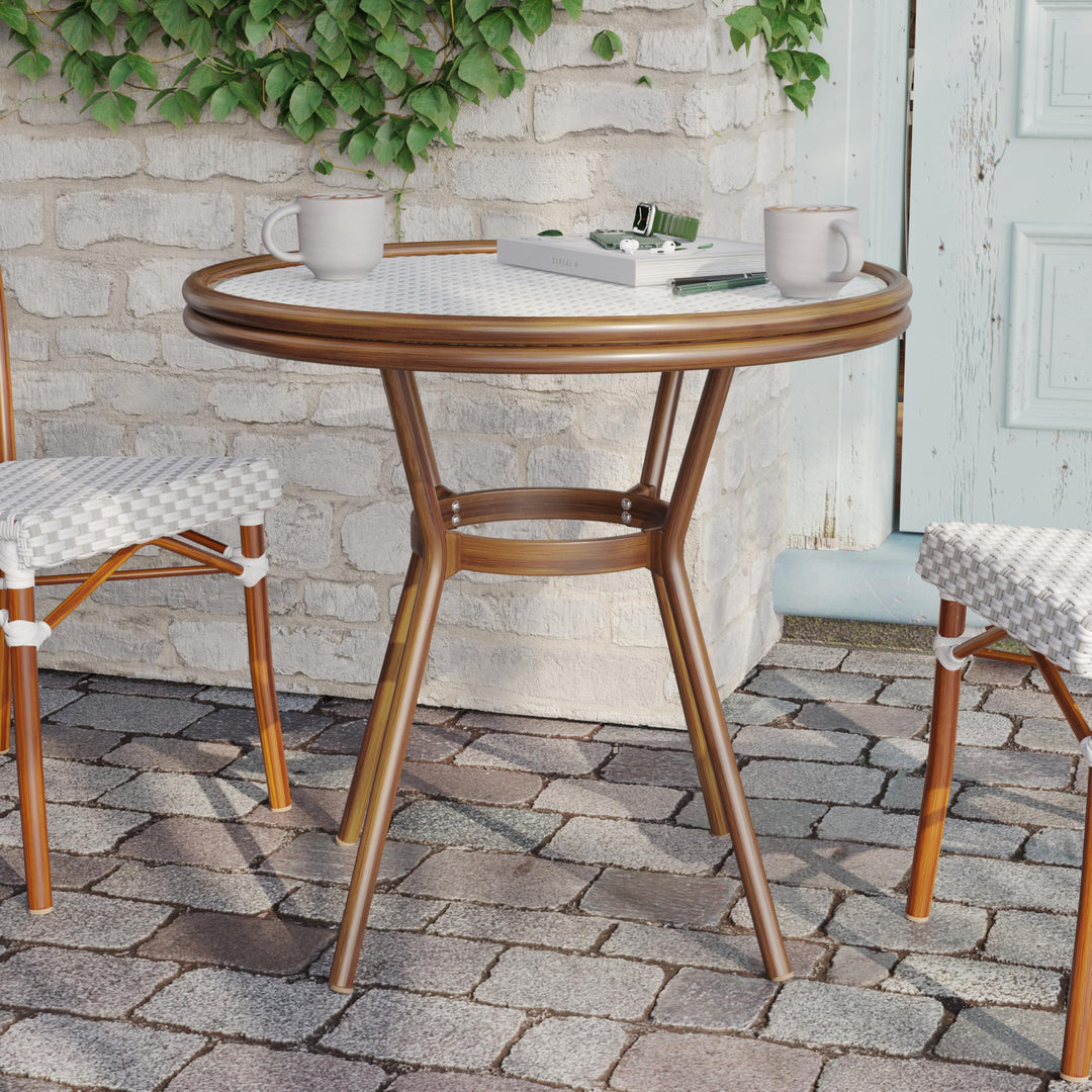 Lot # 2066 Flash Furniture Patio Bistro Tables $237.99