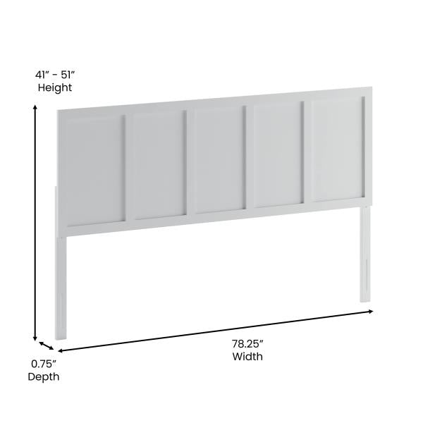 Lot # 1677 Flash Furniture Oliver King Wooden Headboard $173