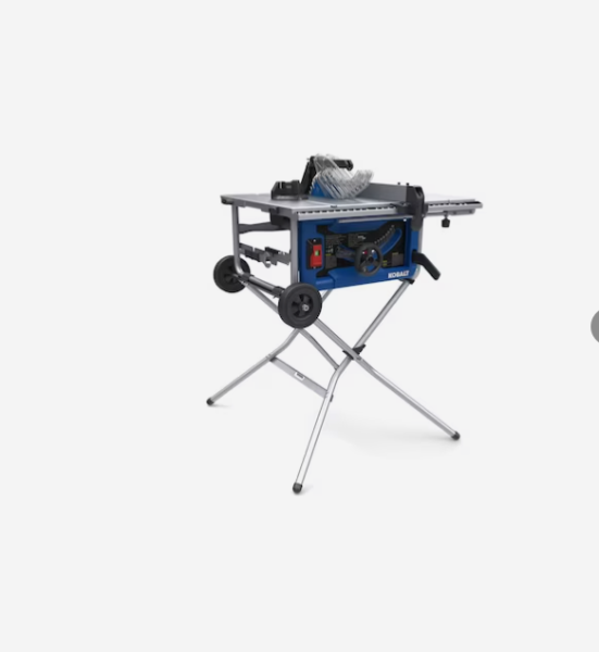Lot # 1990 Kobalt 10in 15Amp Portable Jobsite Table Saw $300