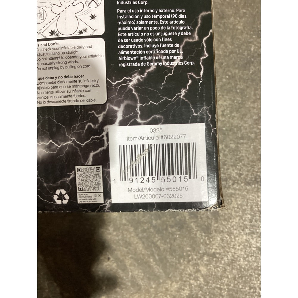 Lot # 90 Gemmy Airblown Frankenstein Inflatable $90.00