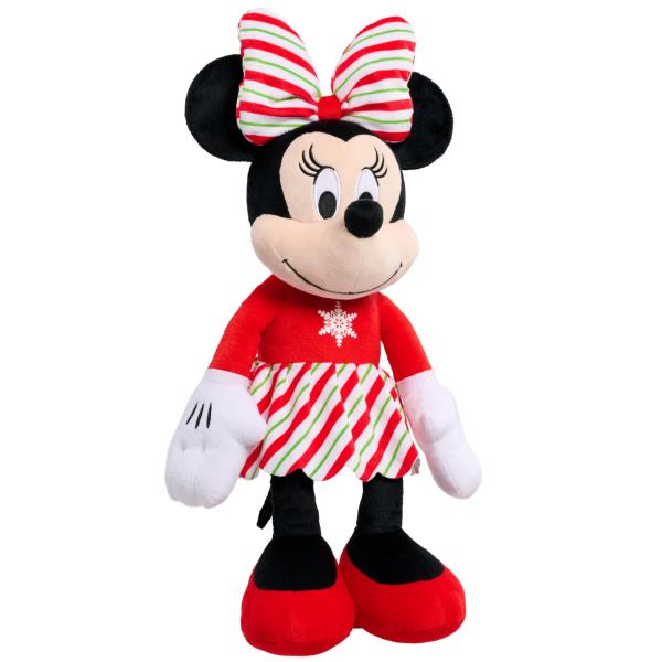 Lot # 653 Just Play Disney Holiday Classics Large Minnie Mouse Yuletide Stripes Plush, 19-inch Stuffed Animal, Soft and Cuddly, Officially Licensed, Kids Toys for Ages 2 Up