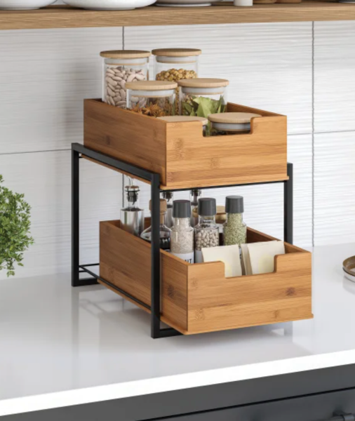 Lot # 1406 SEVILLE CLASSICS SLIDING BIN ORGANIZER $40