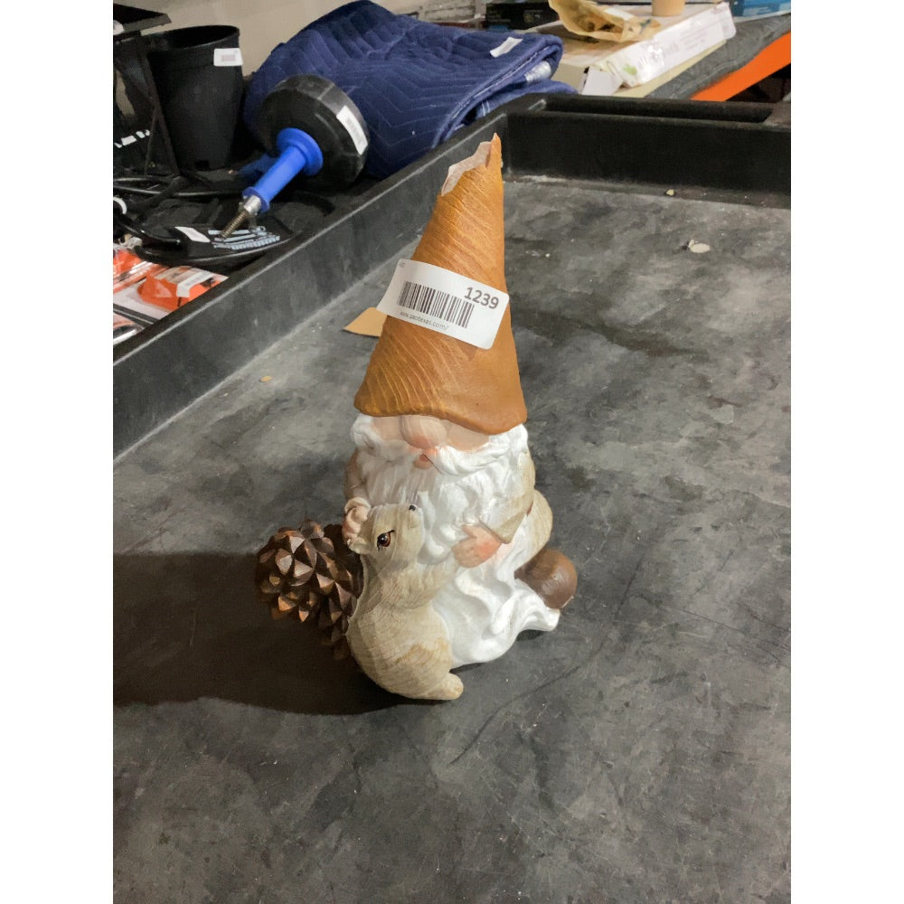 Lot # 1239 Manufacturer Resin Gnome Figurine $15.00
