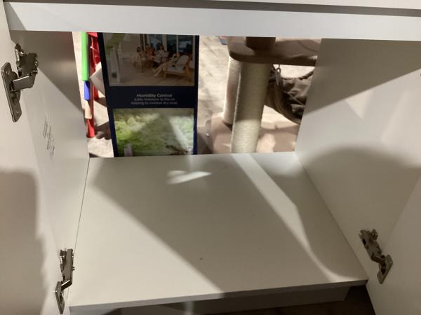 Lot # 2030 Project Source 36-in White Single Sink Bathroom Vanity with White Marble Top $249