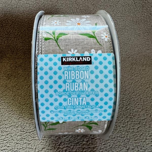 Lot # 202 Kirkland Wire-Edged Ribbon 2.5"