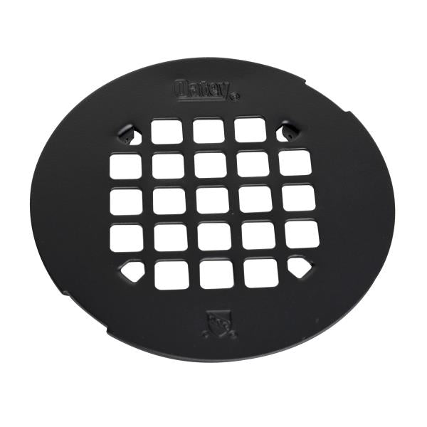 Lot # 209 Oatey Universal 4-1/4 in. Round Snap-Tite Shower Strainer, Matte Black
