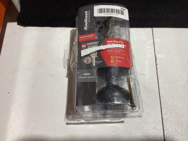 Lot # 204 Cove Keyed Entry Knob & Cylinder Deadbolt Combo$28