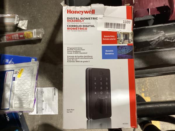 Lot # 1103 Honeywell Digital Biometric Deadbolt $160