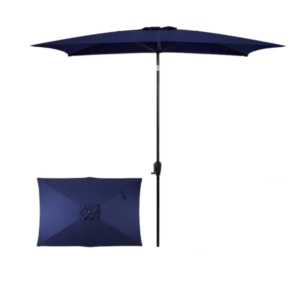 Lot # 2171 Sun-Ray Steel Blue Market Patio Umbrella $55