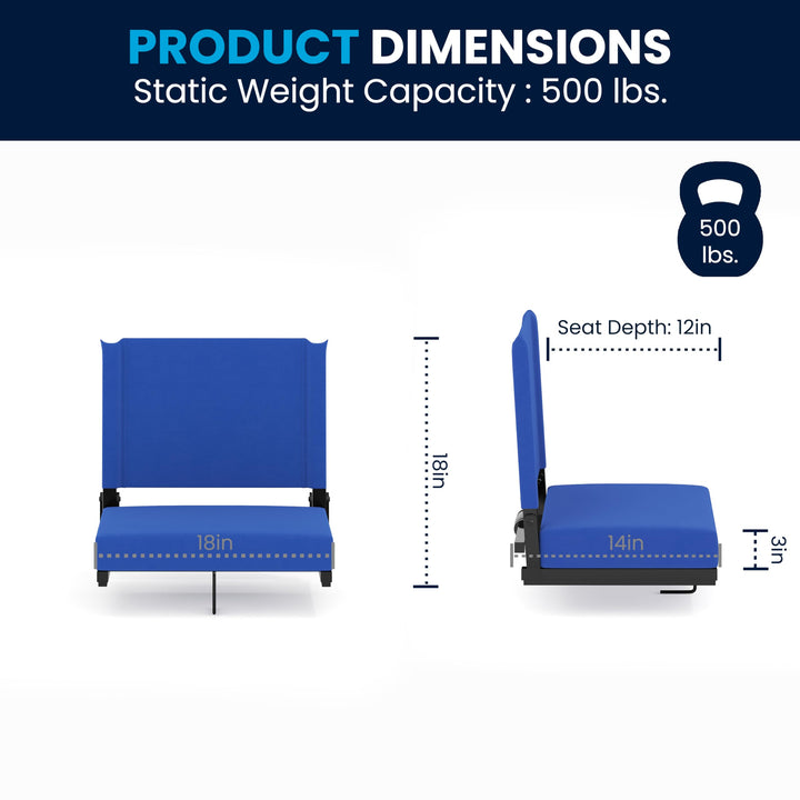 Lot # 1655 Flash Furniture Stadium Chair $51.64